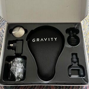 gravity move portable deep tissue massager w/ heat mini travel portable wireless